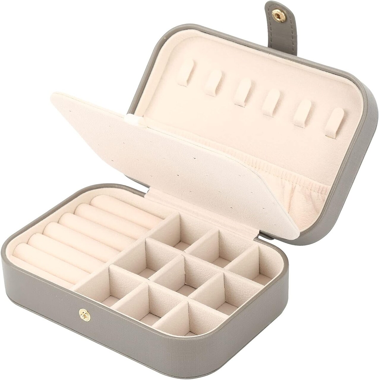 Compact Jewelry Travel Case - Portable Mini Storage Organizer
